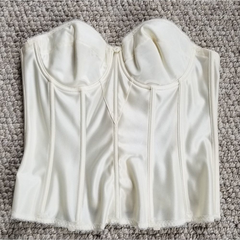 38B bustier corset, beige strapless